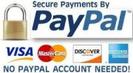 PayPal logo with credit card icons.