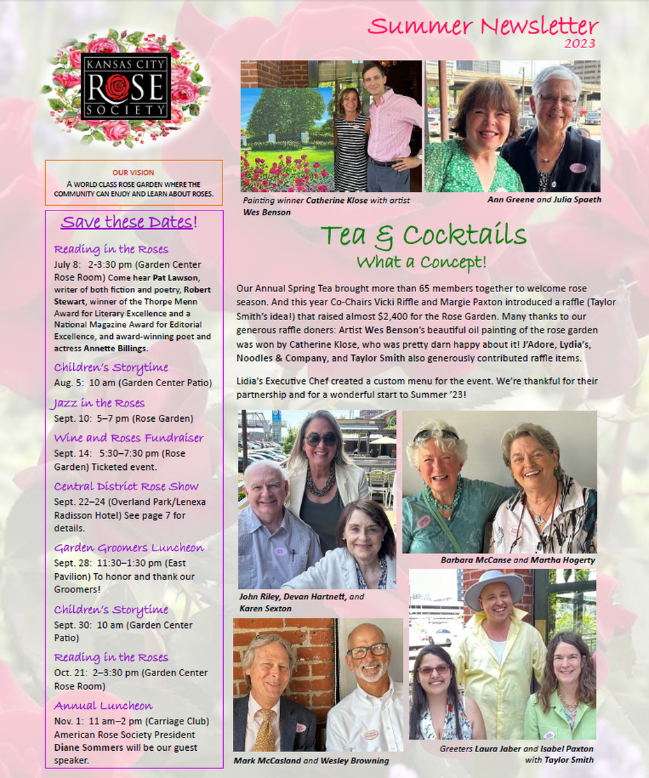 Page 1 - KCRS 2023 Summer Newsletter
