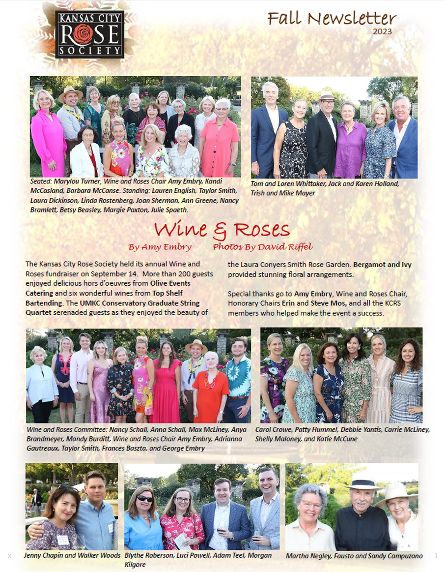 Page 1 - KCRS 2023 Fall Newsletter