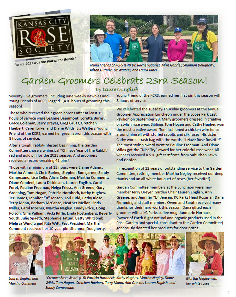 Page 7 - KCRS 2023 Fall Newsletter