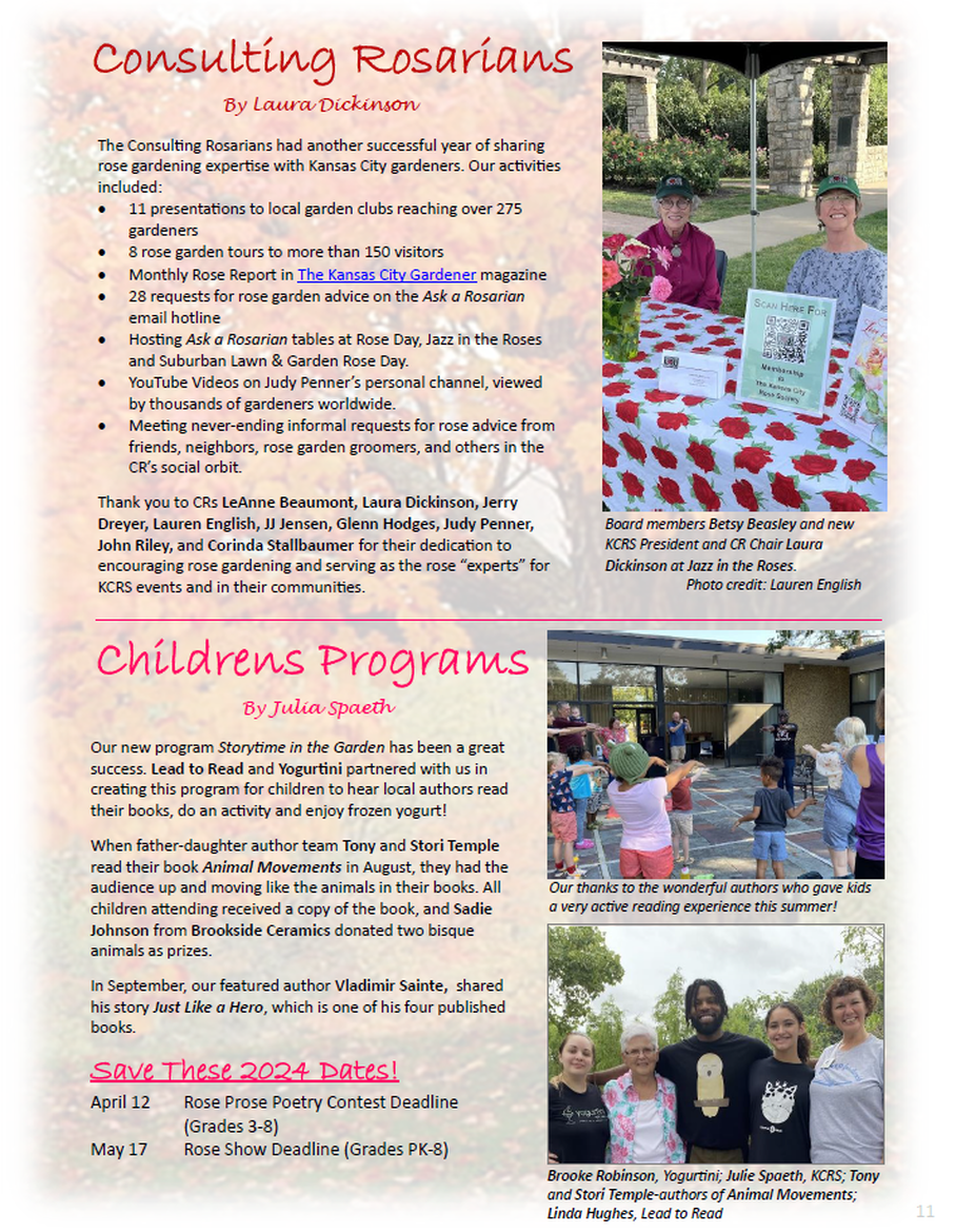 Page 11 - KCRS 2023 Fall Newsletter